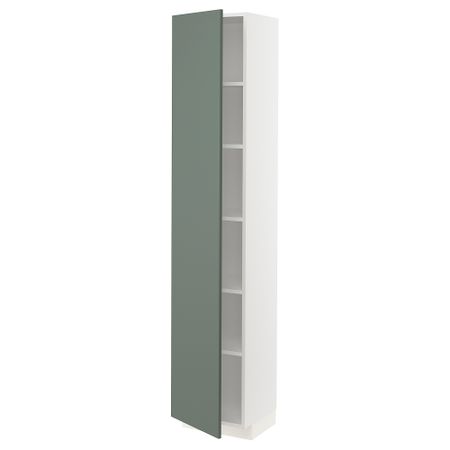 Высокий шкаф с полками, 40x37x200 cm IKEA METOD МЕТОД 094.671.69