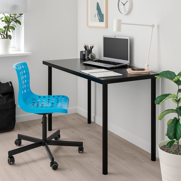 Рабочий стул, синий, черный IKEA СКОЛБЕРГ / СПОРРЕН 492.756.63 - схема-чертеж с размерами