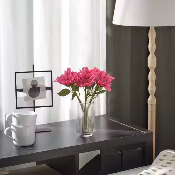 SMYCKA Цветок искусственный - д/дома/улицы/Георгин сиреневый 30 см - фото 2