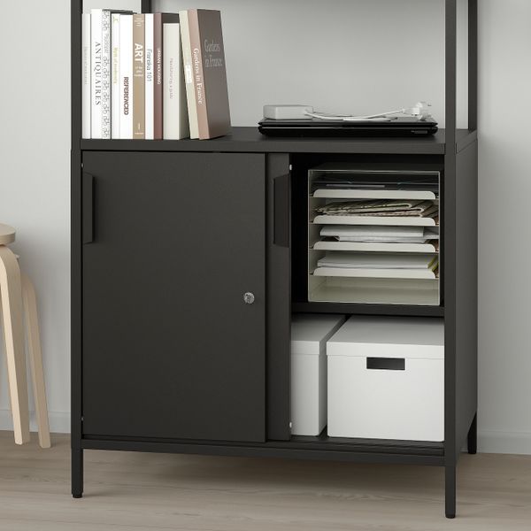 Комбинация шкафов, антрацит 240x180 см IKEA TROTTEN ТРОТТЕН 994.420.75 - фото 3