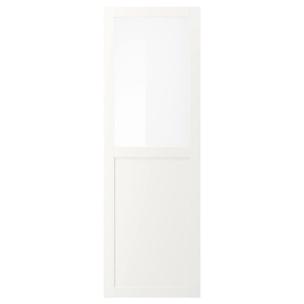 Панельная, стекляная дверца, белый 60x180 см IKEA VÄRD ВЭРД 003.837.82 - схема-чертеж с размерами
