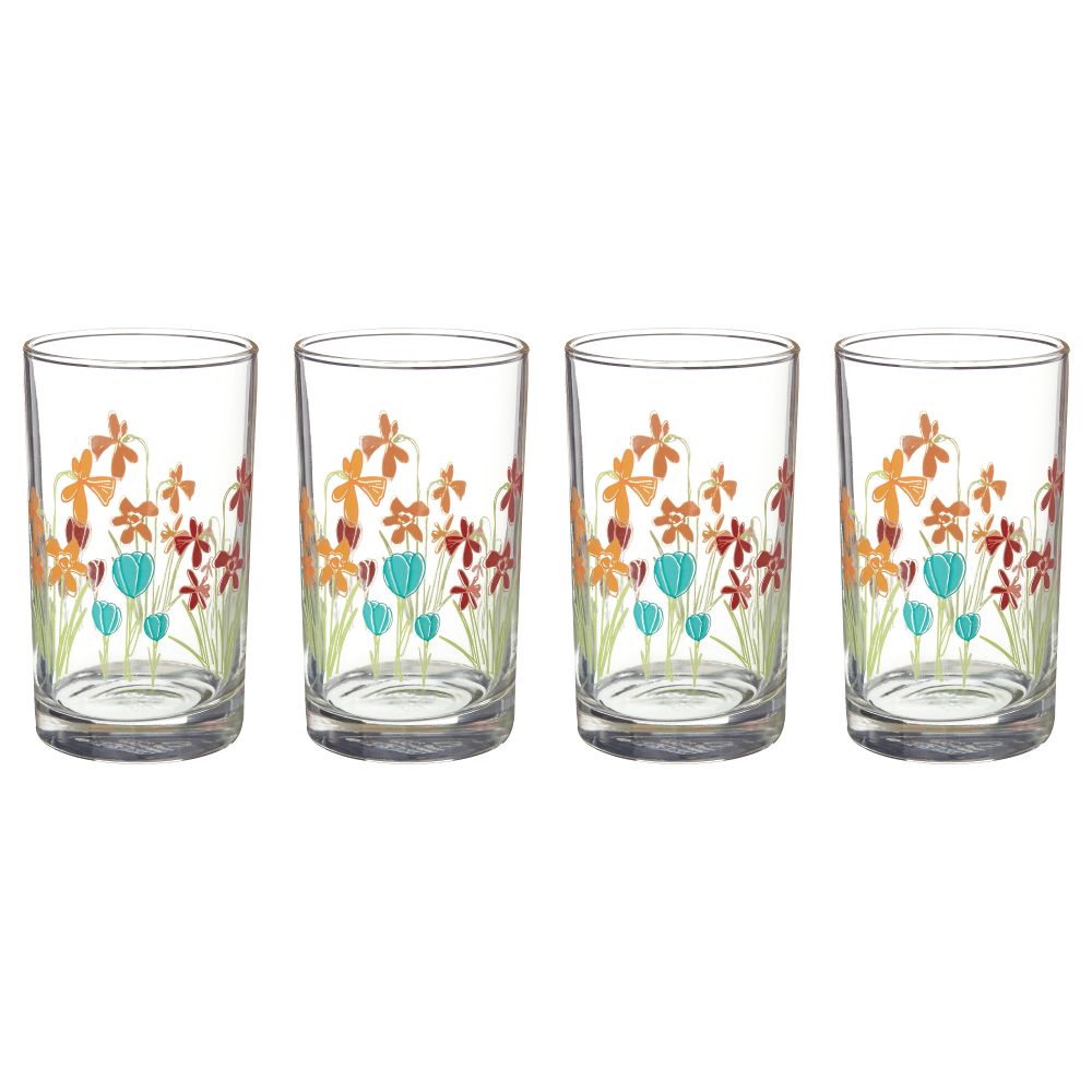 Стакан КЭККЛИНГ, цветы (23 сл) - схема-чертеж с размерами