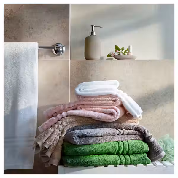 BROKGLIM БРОКГЛИМ Банное полотенце - темно-синий 70x140 см - схема-чертеж с размерами