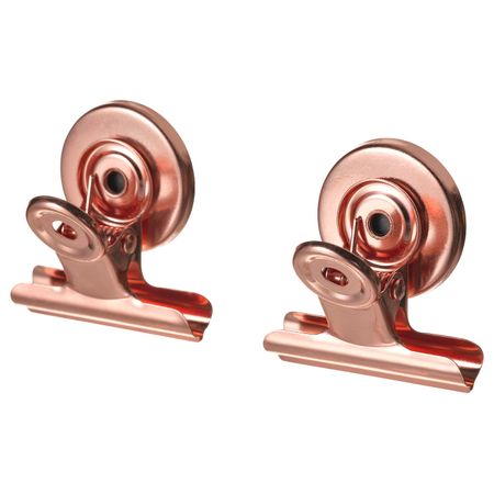 Зажим для бумаг, с магнитом, розовый/золотой IKEA TOTEBO ТОТЭБО 004.782.52