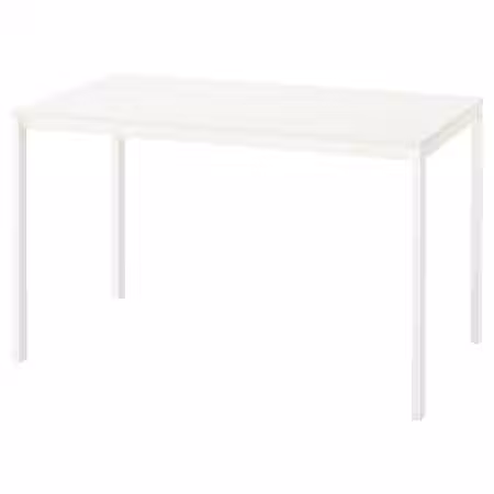 VIHALS Стол - белый/белый 125x74 см