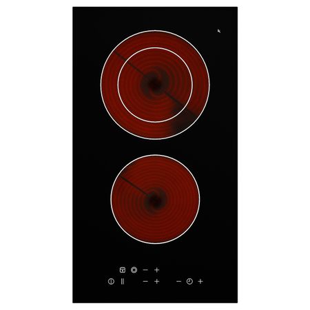 Стеклокерамическая панель "домино", черный 29 см IKEA MÖJLIG МЁЙЛИГ 204.882.12