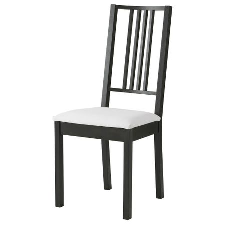 Стул БЁРЬЕ, коричнево-чёрный, Гобо белый