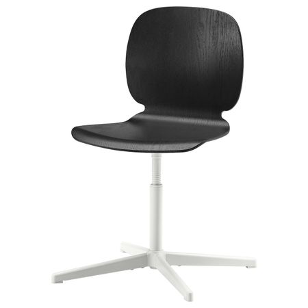 Рабочий стул, черный/Бальсбергет белый IKEA SVENBERTIL СВЕН-БЕРТИЛЬ 993.031.02