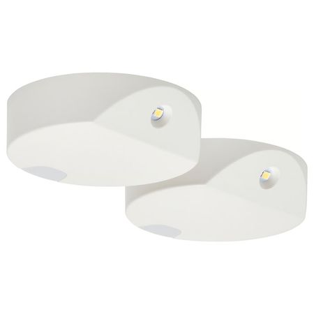 GÖMPYSSLING Светодиодная подсветка с датчиком - белый/с батарейным питанием 7 см