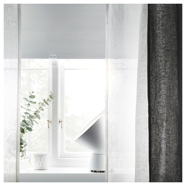 Рулонная штора, блокирующая свет ТУППЛЮР, белый - схема-чертеж с размерами