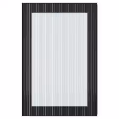 HEJSTA Стеклянная дверь - антрацит/рифленое стекло 40x60 см