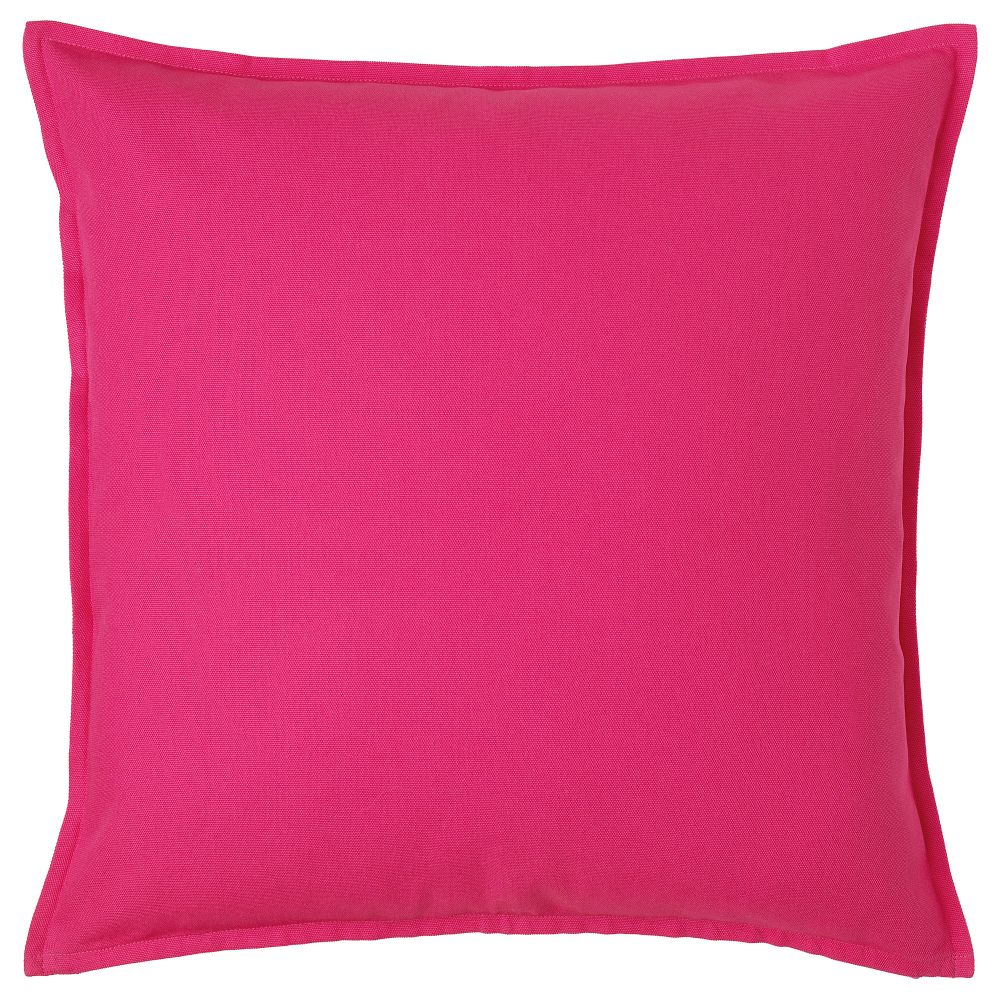 Чехол на подушку ГУРЛИ, ярко-розовый (50x50 см) - фото 1