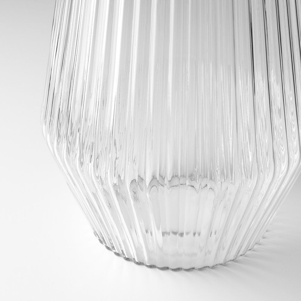 Напольный светодиод светильник, солнечный бт, для сада, прозрачное стекло 42 см IKEA СОЛВИДЕН 904.614.12 - фото 1