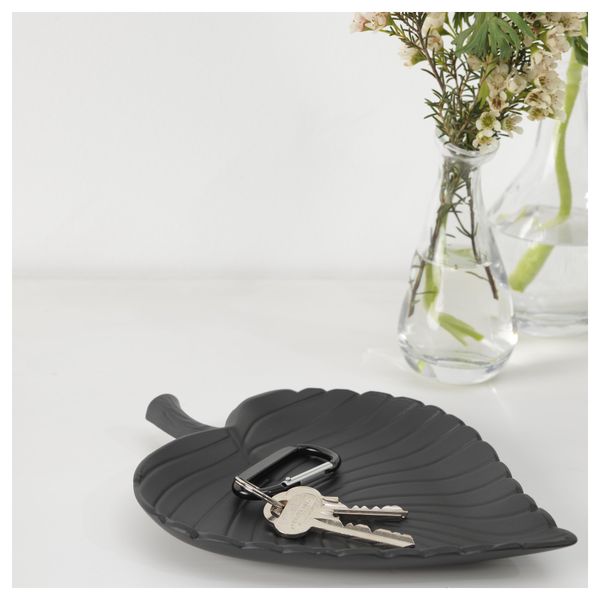 Блюдо АВТАЛ, лист, черный (23 см) - фото 2