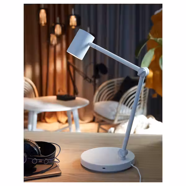 NYMÅNE Лампа/устройств д/беспровод зарядки - белый - фото 4