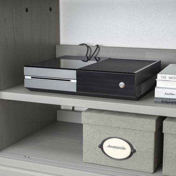 Шкаф для ТВ, комбинация, 282x47x212 см, серый IKEA HAVSTA ХАВСТА 093.861.87 - фото 5