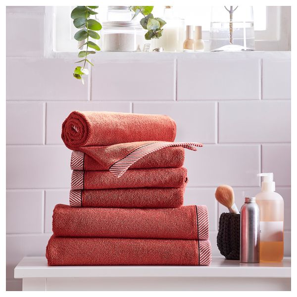 Полотенце, красный 30x50 см IKEA ВИКФЬЕРД 904.051.57 - фото 3