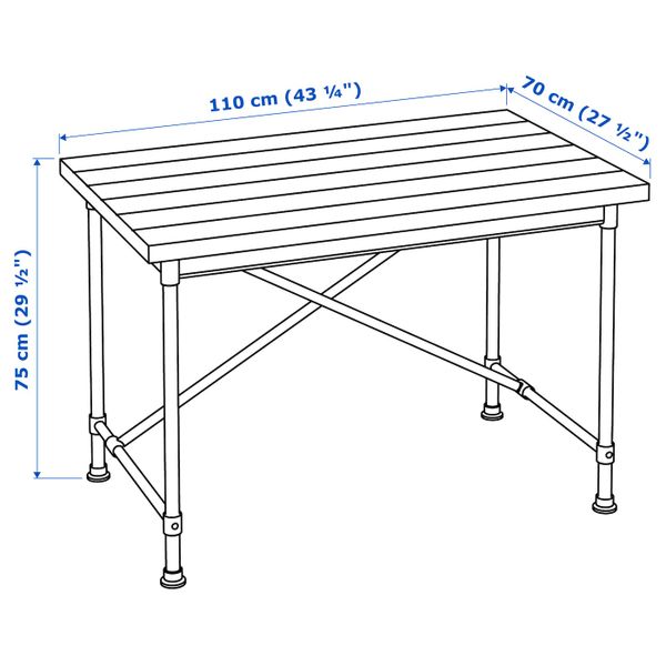 IKEA, дополнительный ракурс - схема-чертеж с размерами