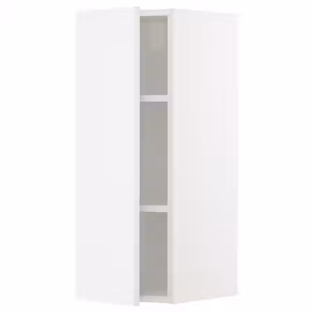 METOD Навесной шкаф с полками - белый/Ringhult белый 30x80 см