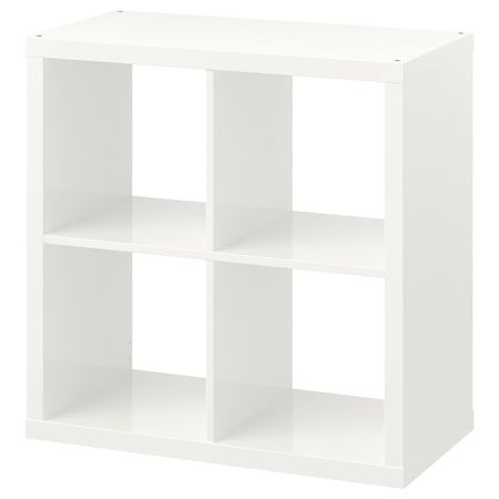 Стеллаж, глянцевый белый 77x77 см IKEA KALLAX КАЛЛАКС 803.788.28