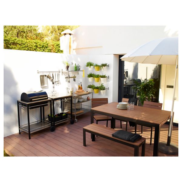 Садовое кресло ФАЛЬСТЕР, черный, коричневый - фото 6