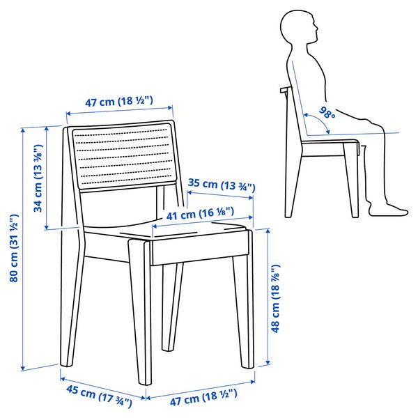 IKEA, дополнительный ракурс - схема-чертеж с размерами