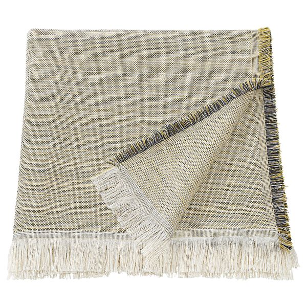 Плед, серо-желтый, 130x170 см IKEA VÄXELBRUK 405.689.86 - фото 1