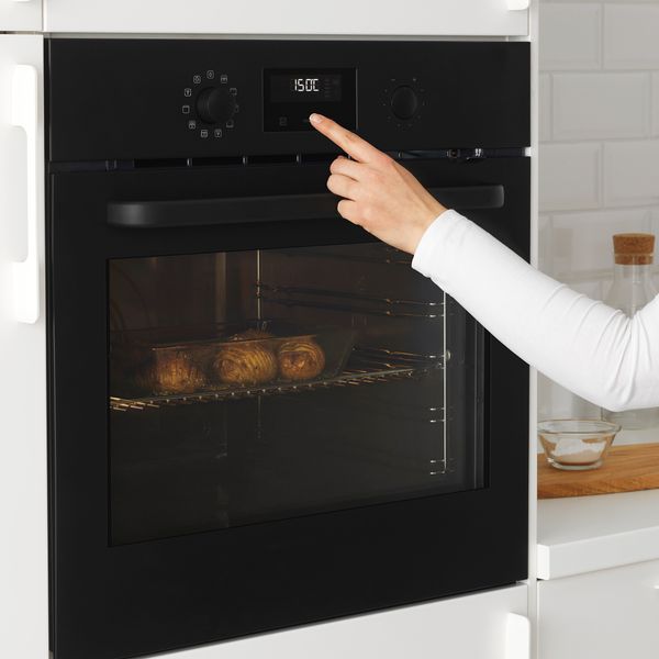 Духовка с горячим обдувом, черный IKEA EFTERSMAK ЭФТЕРСМАК 704.117.29 - фото 6