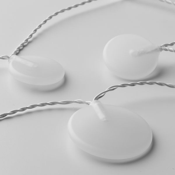 Гирлянда, 12 светодиодов, с батарейным питанием, Галька белый IKEA AKTERPORT АКТЕРПОРТ 805.048.36 - фото 3