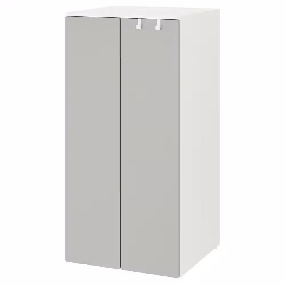 SMÅSTAD / PLATSA Гардероб - белый/серый 60x57x123 см - фото 1