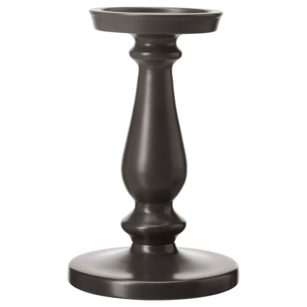 Подсвечник для формовой свечи, серый 21 см IKEA ERSÄTTA ЭРСЕТТА 903.804.49 - фото 1
