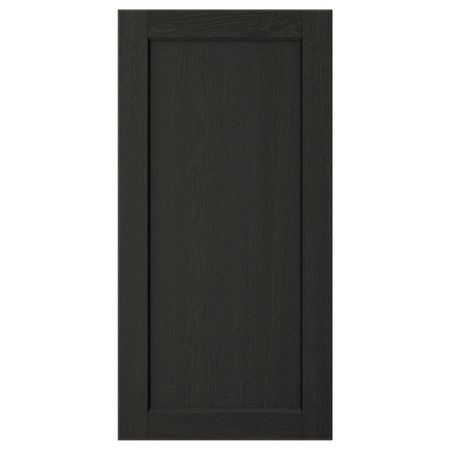 Дверь, черная морилка 40x80 см IKEA LERHYTTAN ЛЕРХЮТТАН 203.564.95