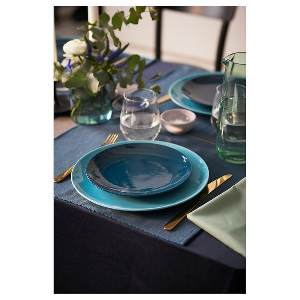 Столовый набор, 24 предмета, желтая медь IKEA TILLAGD ТИЛЛАГД 304.744.55 - схема-чертеж с размерами