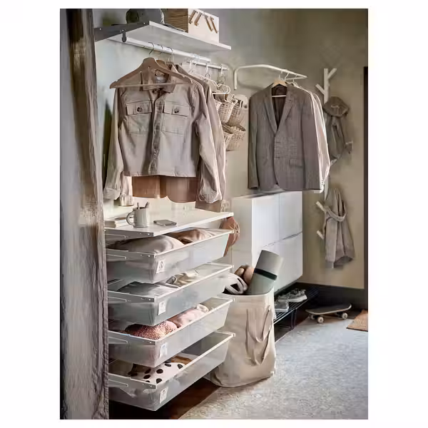 BOAXEL Штанга платяная - белый 80 см - фото 2