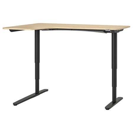 Угловой письменный стол левосторонний трансформер, 160x110 cm IKEA BEKANT БЕКАНТ 792.822.71