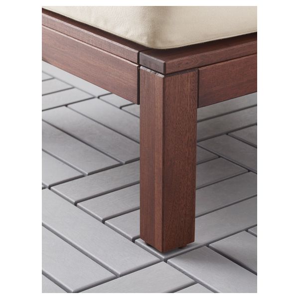 Кресло и табурет для/ног,д/сада, коричневая морилка/Холло бежевый IKEA ЭПЛАРО 392.288.51 - фото 5