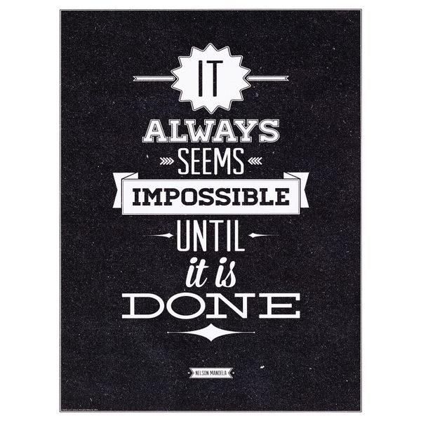 Постер, Impossible until done, 30x40 см IKEA ЭДЕЛВИК 704.343.25 - схема-чертеж с размерами