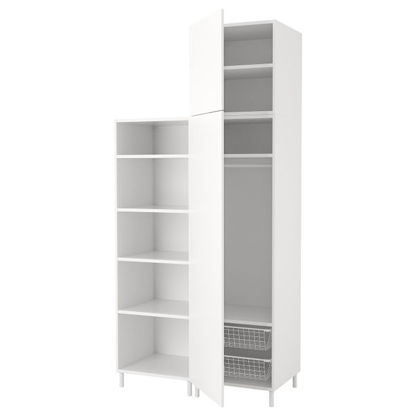 Гардероб, белый/Фоннес белый 120x57x251 см IKEA OPPHUS ОПХУС 992.901.52 - фото 1