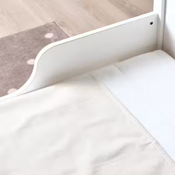 LEN Наматрасник, водоотталкивающий - белый 70x100 см - схема-чертеж с размерами