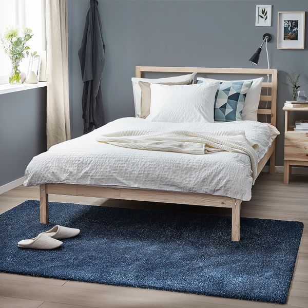 Ковер, короткий ворс, темно-синий 133x195 см IKEA TYVELSE ТЮВЕЛЬСЕ 104.295.53 - схема-чертеж с размерами