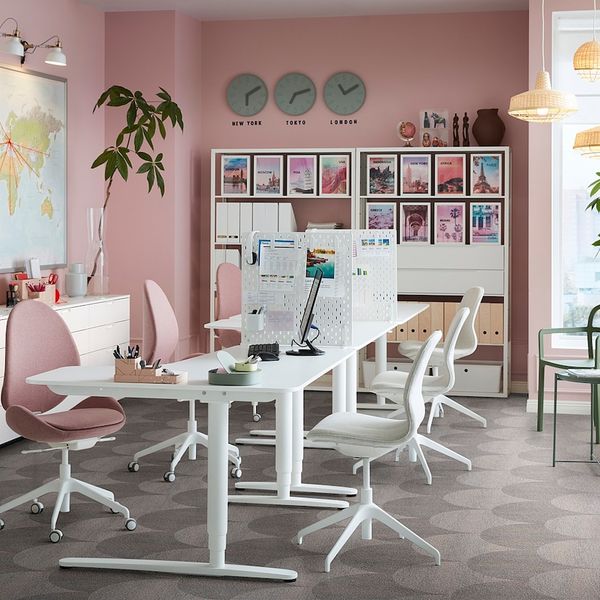 Конференц-стул, Гуннаред бежевый, белый IKEA LÅNGFJÄLL ЛОНГФЬЕЛЛЬ 893.204.75 - фото 3