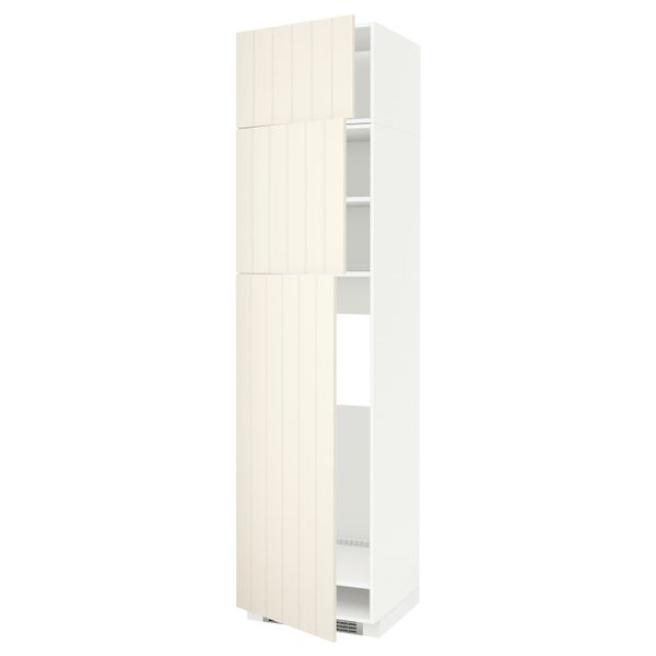 Высокий шкаф для холодильника, 3 дверцы IKEA METOD МЕТОД 492.264.65 - схема-чертеж с размерами