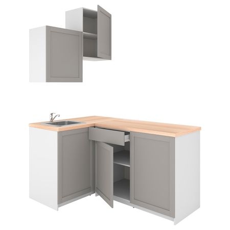 Кухня, серый 120x180x260 см IKEA KNOXHULT КНОКСХУЛЬТ 794.045.93