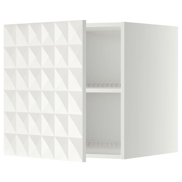 Верхний шкаф на холодильник, морозильник МЕТОД, белый, Гэррестад белый - схема-чертеж с размерами