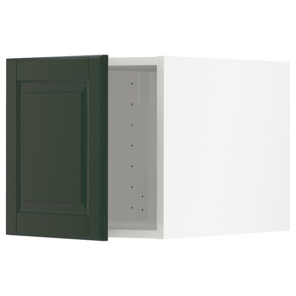 Верхний шкаф, белый/Будбин темно-зеленый 40x40 см IKEA METOD МЕТОД 294.454.02 - фото 1