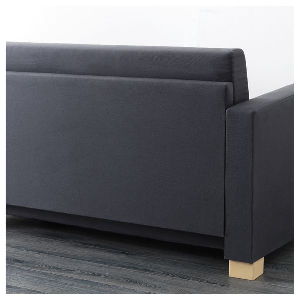 Диван-кровать 2-местная СОЛЬСТА, Ранста Норсбру темно-серый - фото 6