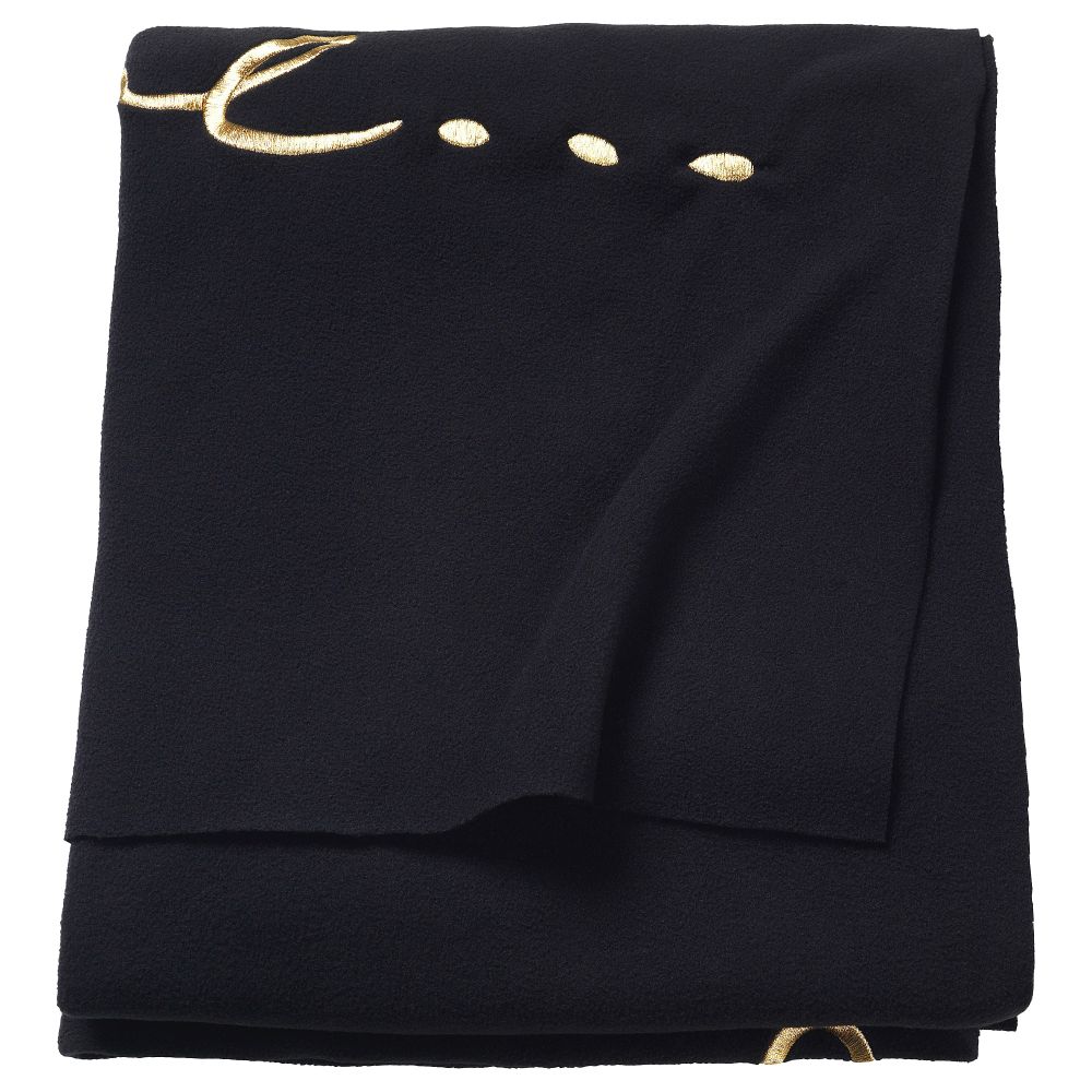 Плед ОМЕДЕЛЬБАР, черный (130x170 см) - фото 1