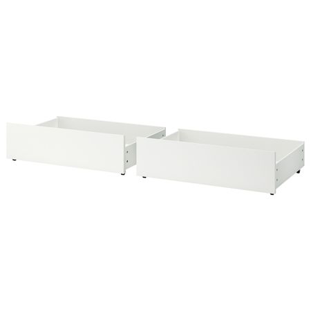 Ящик для высокого каркаса кровати, белый 200 см IKEA MALM МАЛЬМ 003.691.49