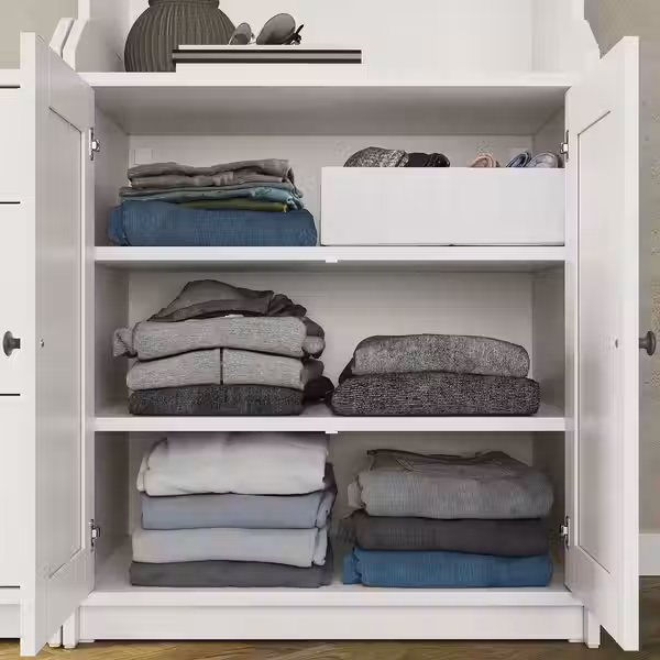 HAUGA Комбинация д/хранения - белый 208x116 см - фото 5