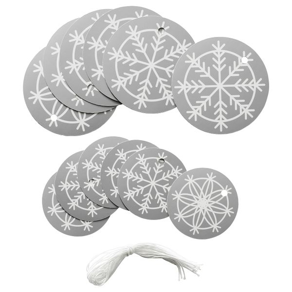 Ярлыки для/подарков, серебристый IKEA ВИНТЕР 2019 704.623.04 - фото 1